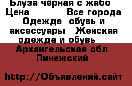 Блуза чёрная с жабо › Цена ­ 1 000 - Все города Одежда, обувь и аксессуары » Женская одежда и обувь   . Архангельская обл.,Пинежский 